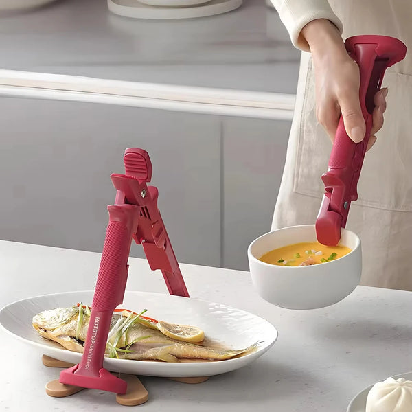 2-In-1 Anti-Slip Bowl Lifting Device