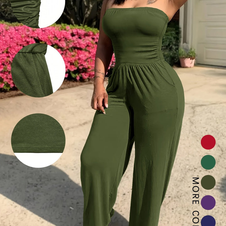 Strapless Without Belt Pockets One-piece Four Seasons Machine Washable - Trendex