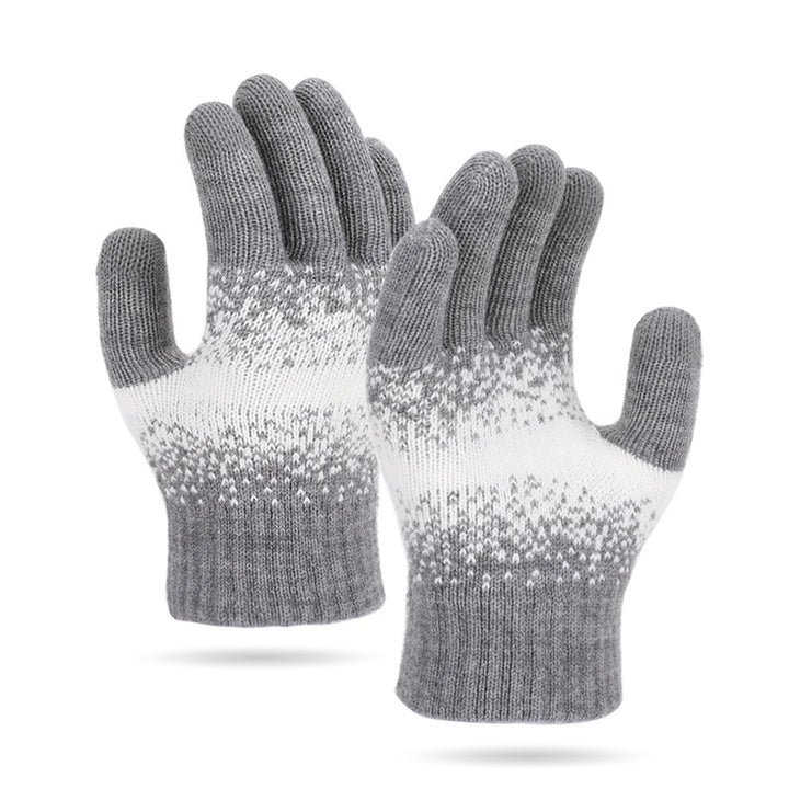 Autumn And Winter New Gloves Women's Knitted Wool - Trendex