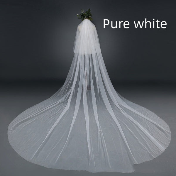 Bridal Wedding Veil Widened Tail - Trendex