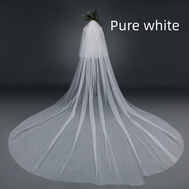 Bridal Wedding Veil Widened Tail - Trendex