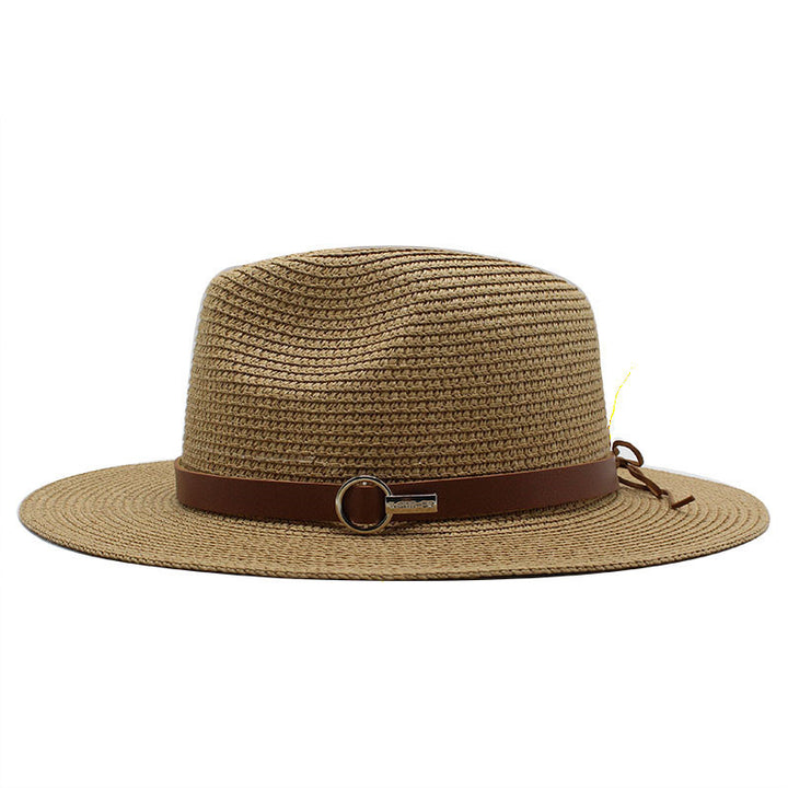Sun Protection Travel Vacation Beach Woven Denim Top Hat - Trendex