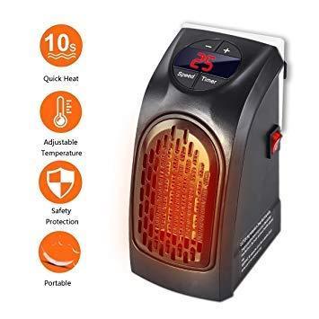 251 Electric Mini Handy Heater Plug-in Wall (400w) - Trendex