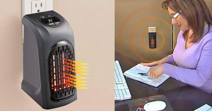 251 Electric Mini Handy Heater Plug-in Wall (400w) - Trendex