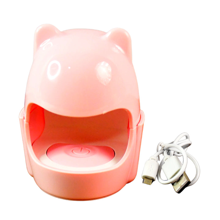 Mini Led Nail Dryer  Usb Rechargeable Nail Polish Curing Lamp (1 Pc) - Trendex