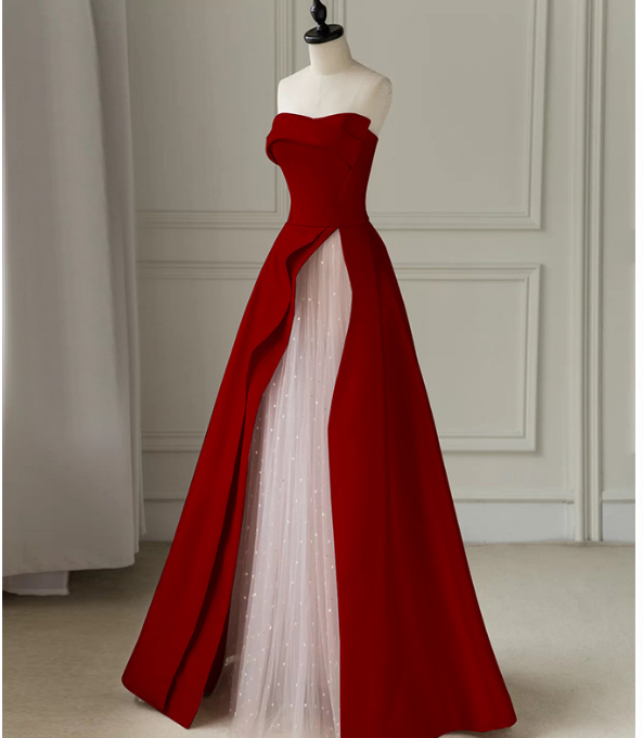 Light Luxury Annual Meeting Engagement Dress Bra - Trendex