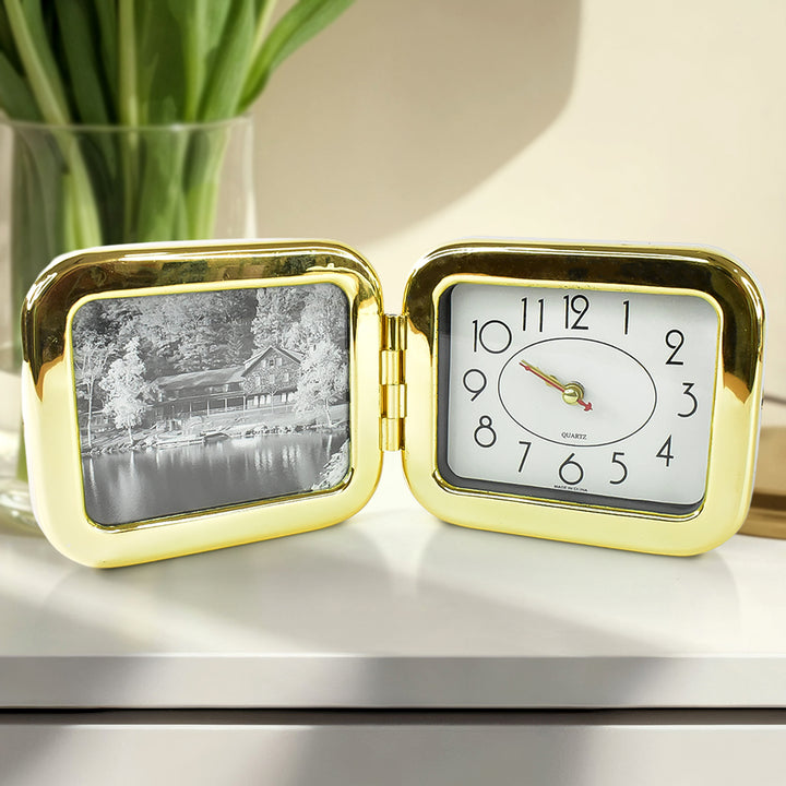 Portable Foldable Desk Clock  Space-saving And Stylish (1 Pc) - Trendex