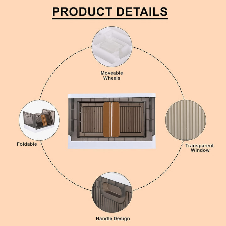 Plastic Folding Wardrobe Storage Organizer (1 Layer  1 Pc) - Trendex
