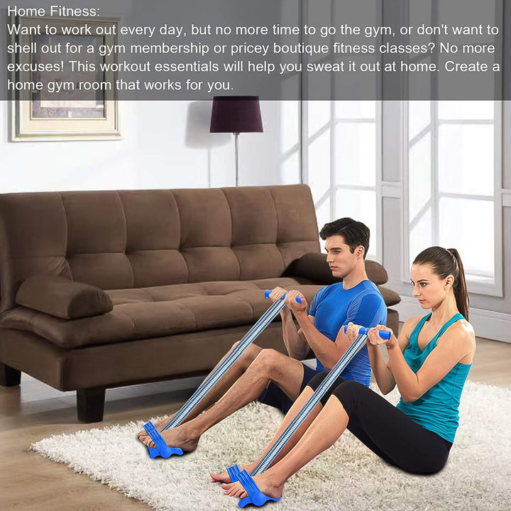 Spring Tension Pull Rope Resistance Band Exercise Strap Single Spring (1 Pc) - Trendex