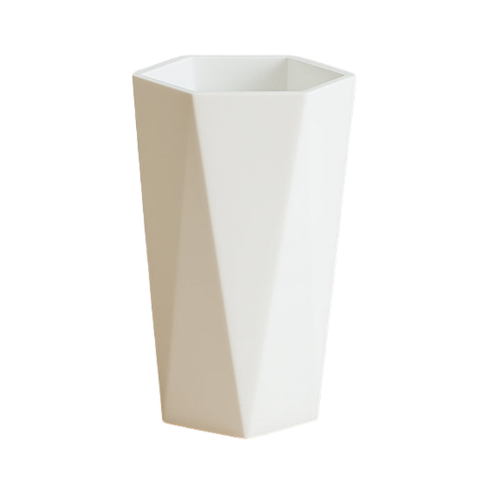 Modern Geometric Hexagon Plastic Flower Vase (1 Pc) - Trendex
