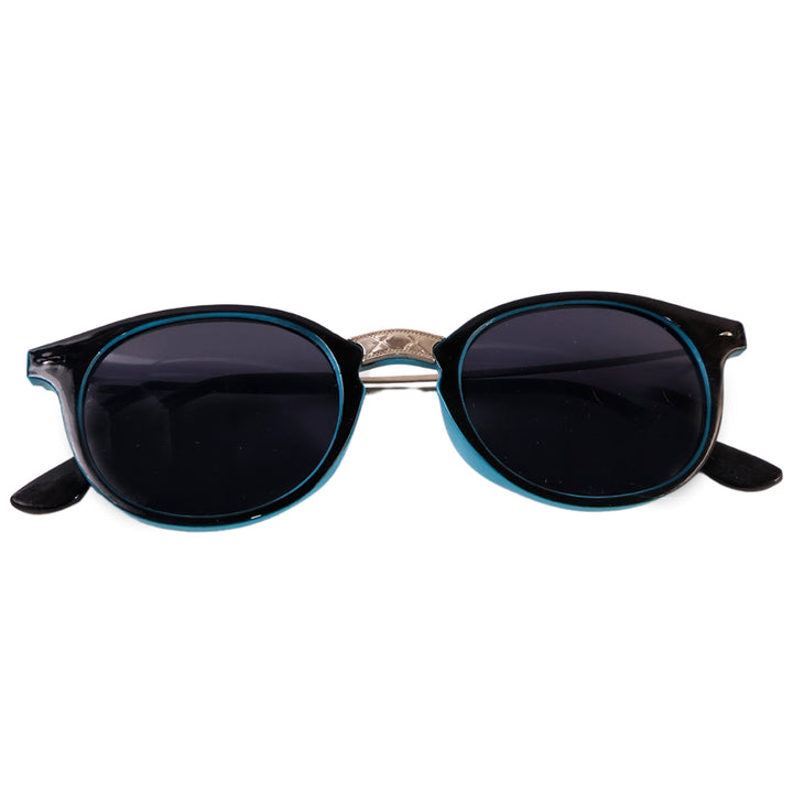 Sky Blue Uv Protected Round Sunglasses Classic Sunglasses For Men  Women Lightweight - Trendex