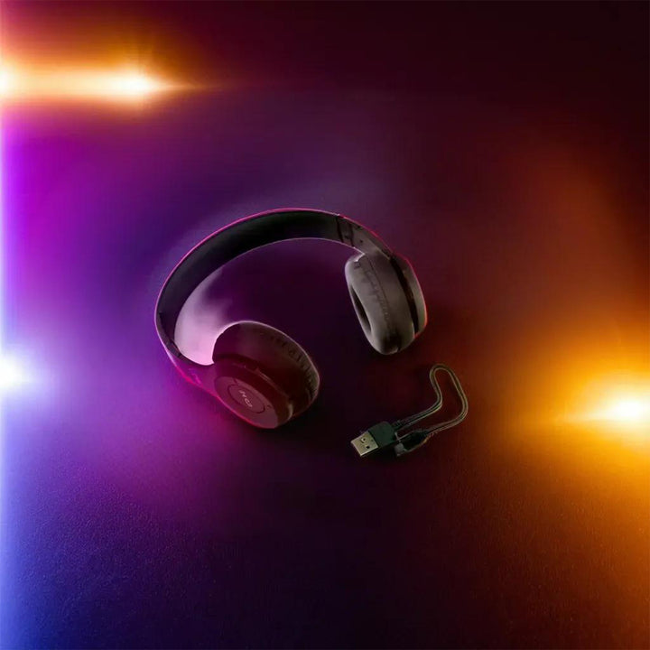 13052 Wireless Headphone Over The Head Bluetooth Headset Foldable Headband Hands-free With Calling Function (1 Pc) - Trendex