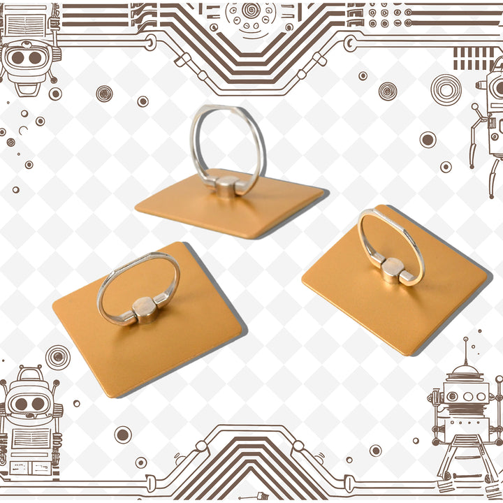 6547 Mobile Phone Finger Stand 360rotation Phone Ring Stand Holder Kickstand Hand Finger Grip (1 Pc) - Trendex