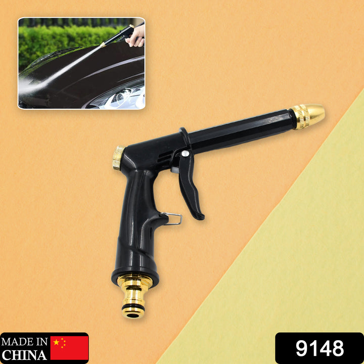 9148 Plastic Body Metal Trigger  Brass Nozzle Water Spray Gun For Water Pipe  Non-slip  Comfortable Grip  Multiple Spray Modes  Ideal Pipe Nozzle For Car Wash Gardening Other Uses - Trendex