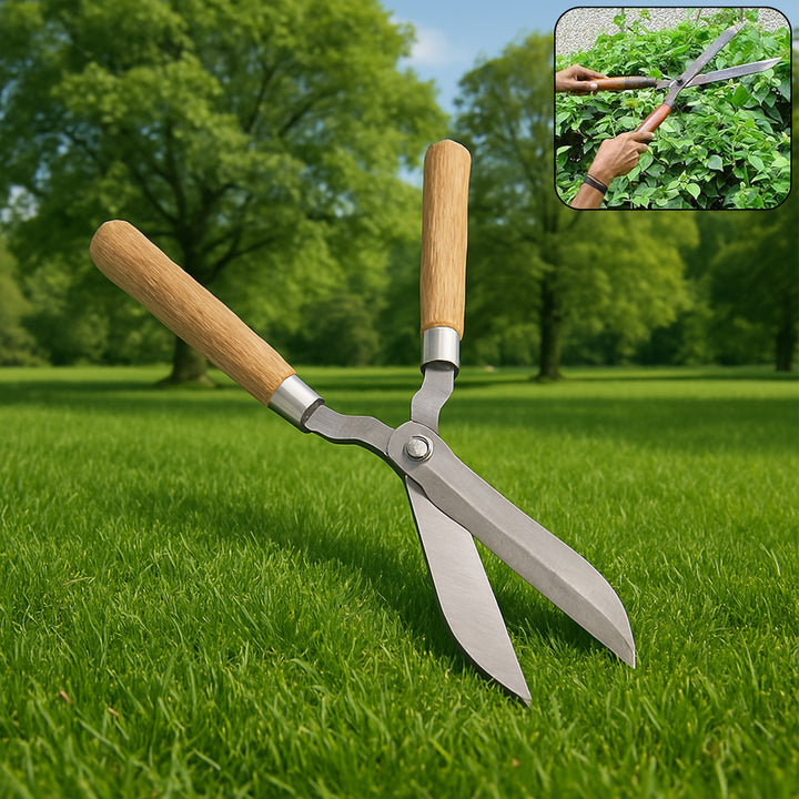 Heavy-duty B Grade Hedge Shear With Wooden Handle - Trendex