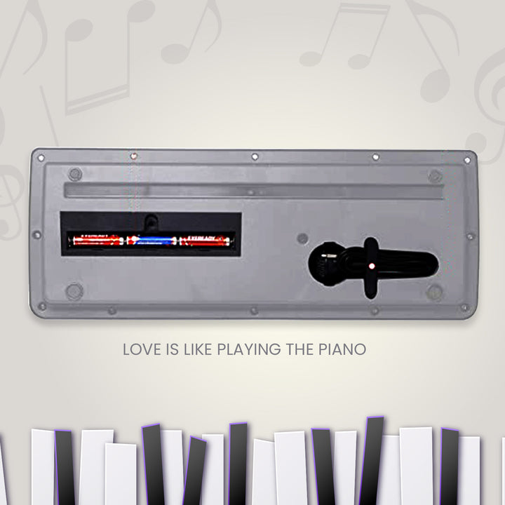 4515 Piano Musical Keyboard With Mic 37 Music Key Keyboard For Kids Toy - Trendex