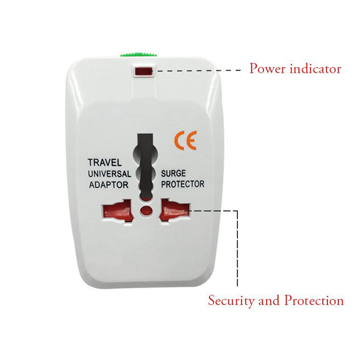 12671 All-in-one Universal Worldwide Travelling Ac Adaptor Plug (Au  Uk  Us  Eu) International Power Charger Electric Usb Power Plug Socket Adapter Converter (1 Pc) - Trendex