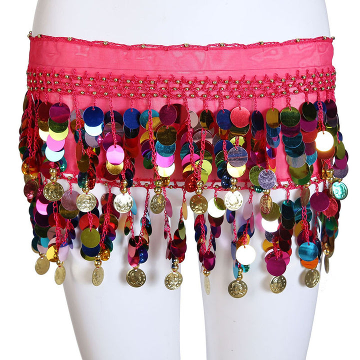 Belly Dancer Sequined Coin Belt - Trendex
