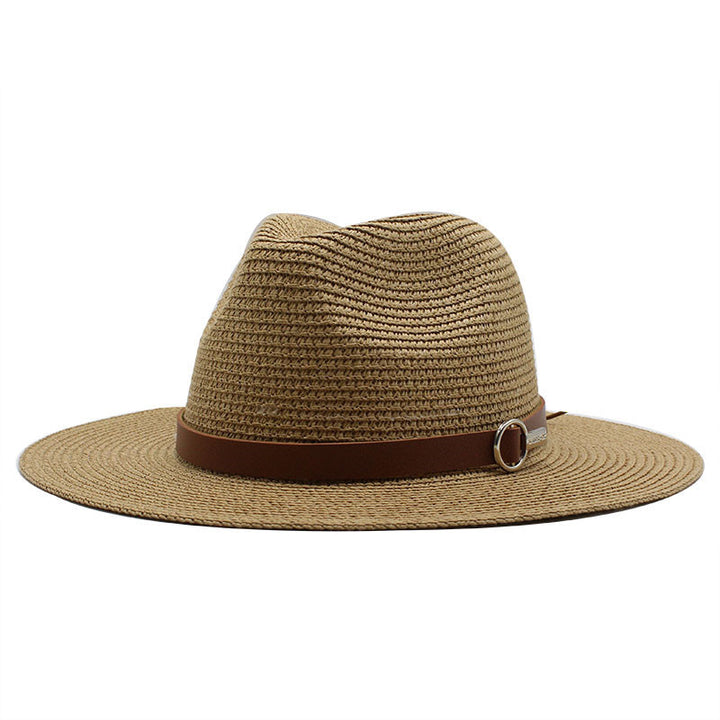 Sun Protection Travel Vacation Beach Woven Denim Top Hat - Trendex