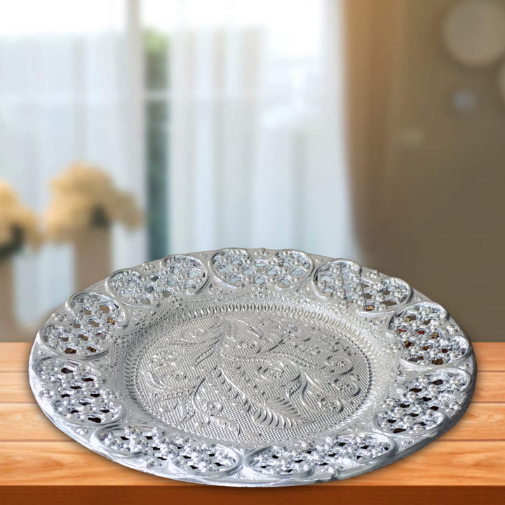 2495-silver-plated-swastik-pooja-thali-set-glossy-puja-thali - Trendex
