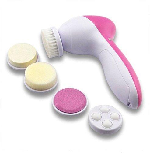 340 -5-in-1 Smoothing Body  Facial Massager (Pink) - Trendex