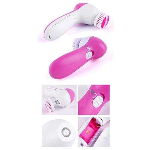 340 -5-in-1 Smoothing Body  Facial Massager (Pink) - Trendex