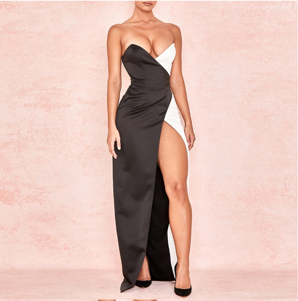New ladies sexy black and white stitchin - Trendex