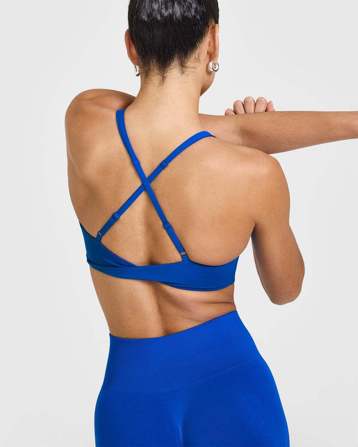 Sports Collar Cross Twist Strap Fitness Yoga Double-sided Brocade Vest - Trendex