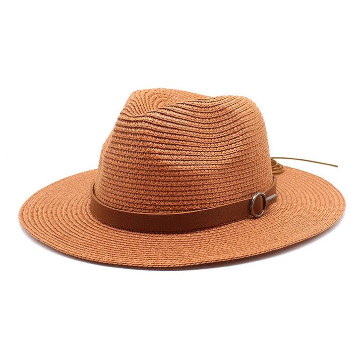 Sun Protection Travel Vacation Beach Woven Denim Top Hat - Trendex