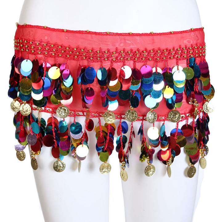 Belly Dancer Sequined Coin Belt - Trendex