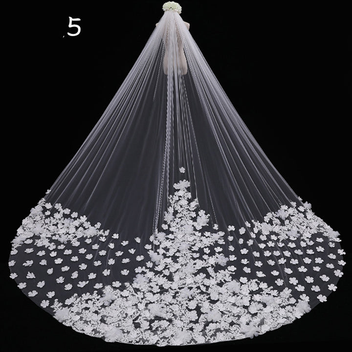Bride Wedding Master Wedding Veil Long Long Tail - Trendex