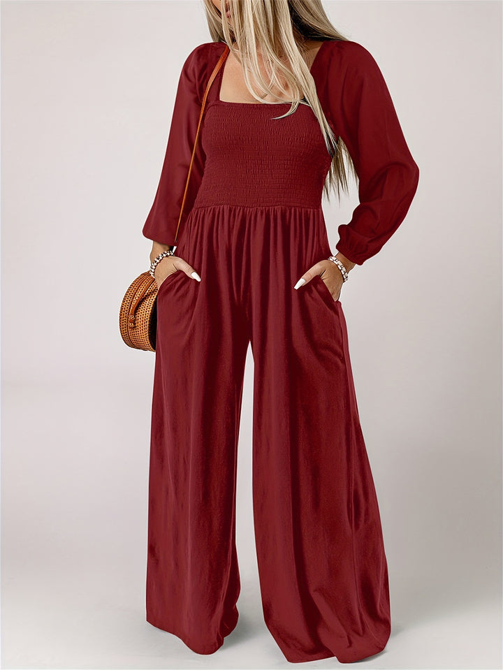 Women's Fashion Wide Leg Trousers Simple Commute Style - Trendex