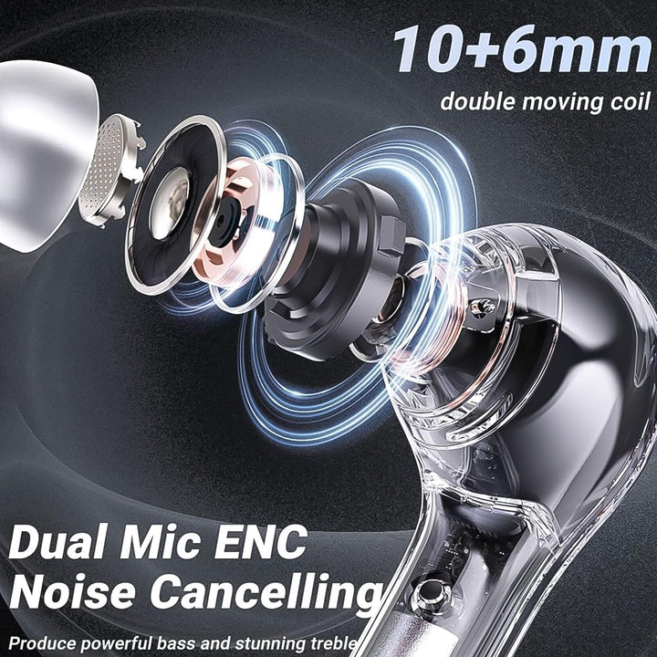 Wireless Bluetooth 5.3 In-ear With Microphones 200mah Battery (1 Pc) - Trendex