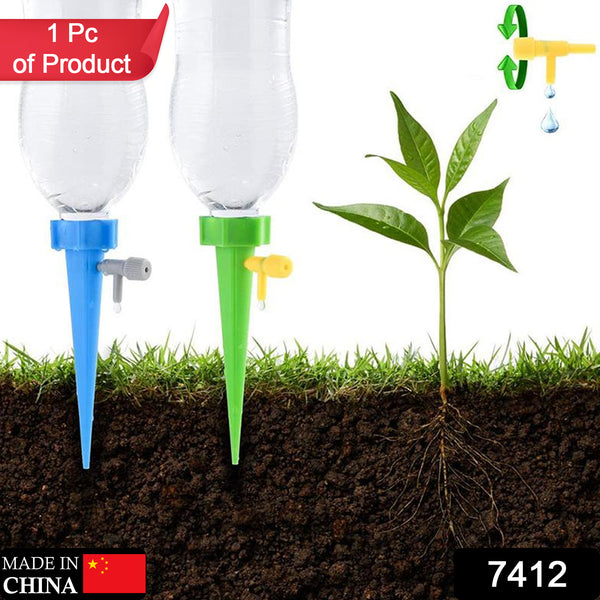 7412 Plant Watering Spikes Self Watering Spikes Water Dripper For Plants Adjustable Plant Watering Devices With Slow Release Control Valve Switch (1pc) - Trendex
