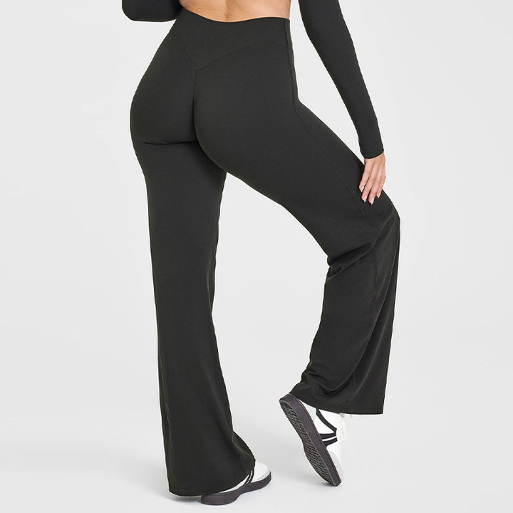 Yoga Pants Women's Thin High Waist Straight Pants - Trendex