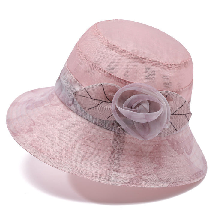 Hat Female Summer Ice Silk Sun Hat Middle-aged Mother Sun Protection - Trendex