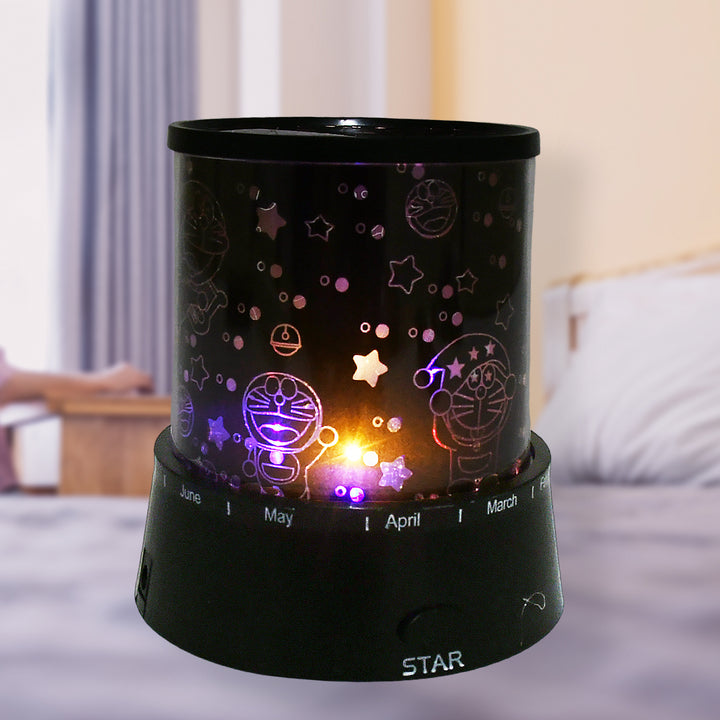Led Projector Night Light Amazing Lamp 3 Battery Operated Lamps Rotation With The Music Function Master For Kids Bedroom Home Decoration Nightromantic Gift (Battery Not Included  1 Pc) - Trendex