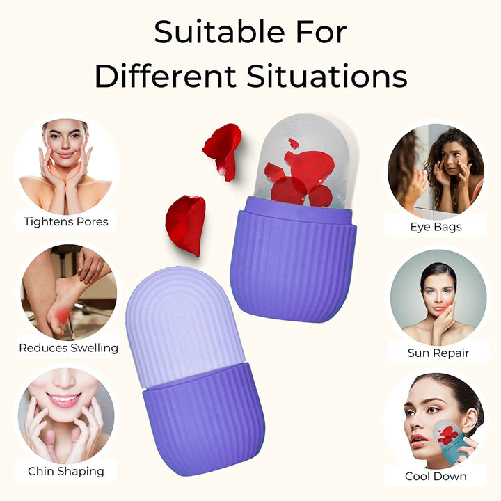 1224a Beauty Ice Roller For Face  Eye Reusable Face Rollers Facial Roller Box - Trendex