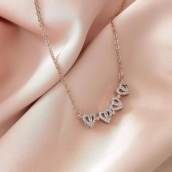 Golden Rose  Necklace Set Perfect Gift Set - Trendex