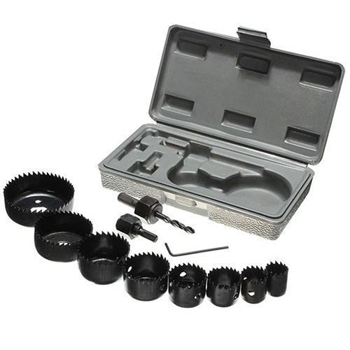 428 Wood Hole Saw Cutting Set (11 Pcs 19-64mm Multicolour) - Trendex