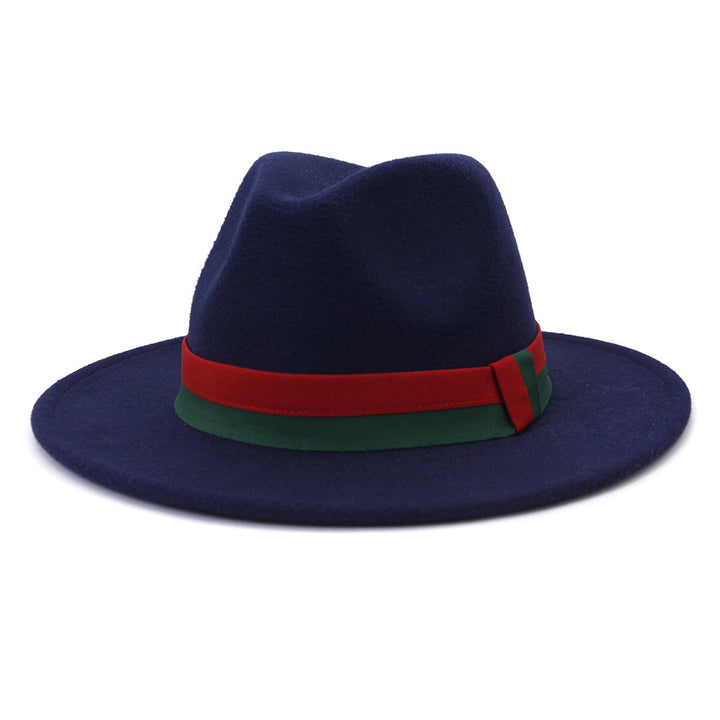 Big Brim British Style Woolen Jazz Top Hat - Trendex