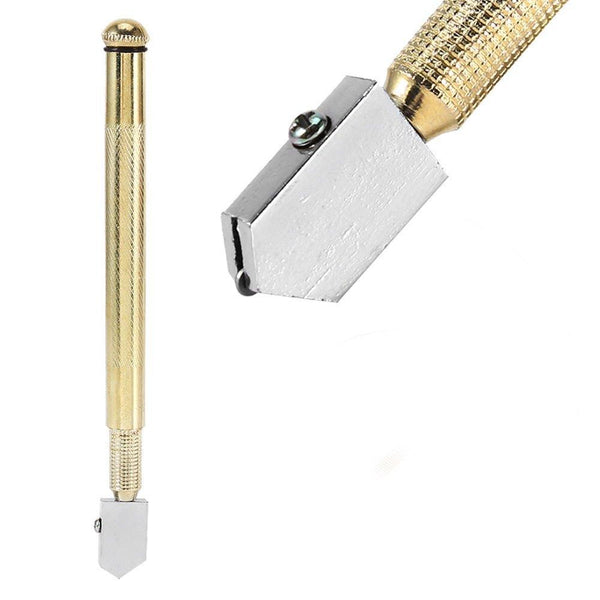 458 Metal Glass Cutter Gold - Trendex