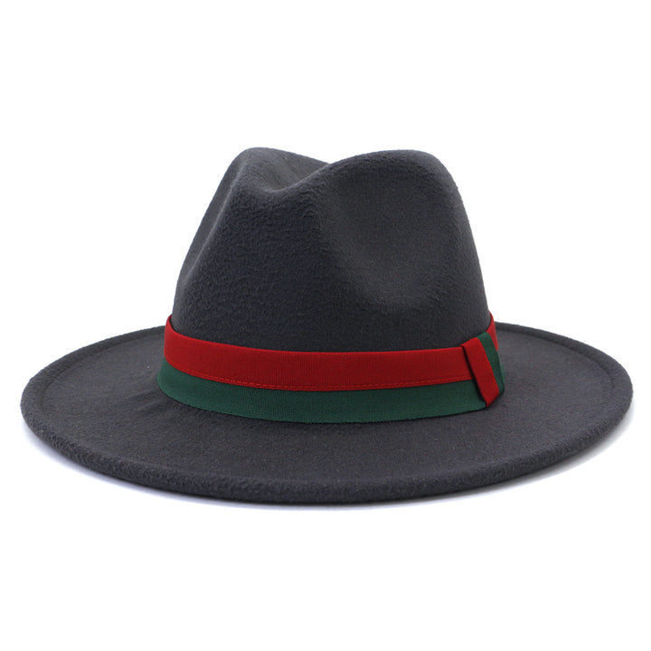 Big Brim British Style Woolen Jazz Top Hat - Trendex