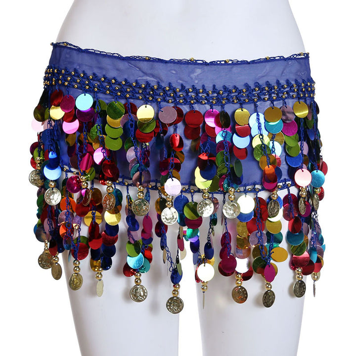 Belly Dancer Sequined Coin Belt - Trendex