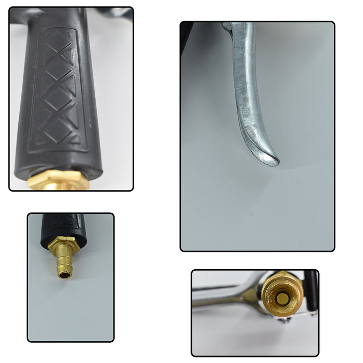 1608 Durable Gold Plated Metal Trigger Hose Nozzle Water Lever Spray - Trendex