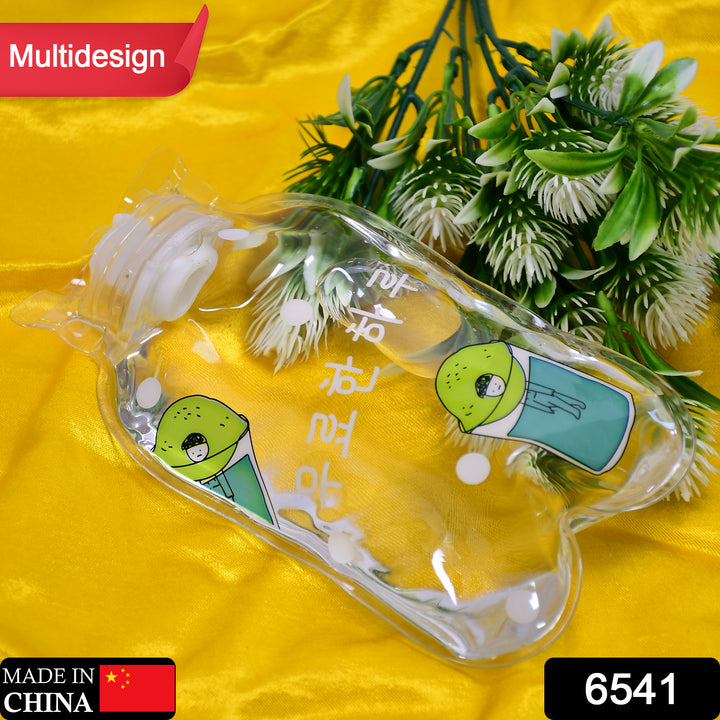 6541 Transparent Multi Design Small Hot Water Bag With Cover For Pain Relief Neck Shoulder Pain And Hand Feet Warmer Menstrual Cramps. - Trendex