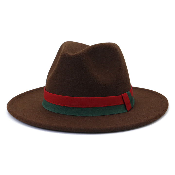 Big Brim British Style Woolen Jazz Top Hat - Trendex