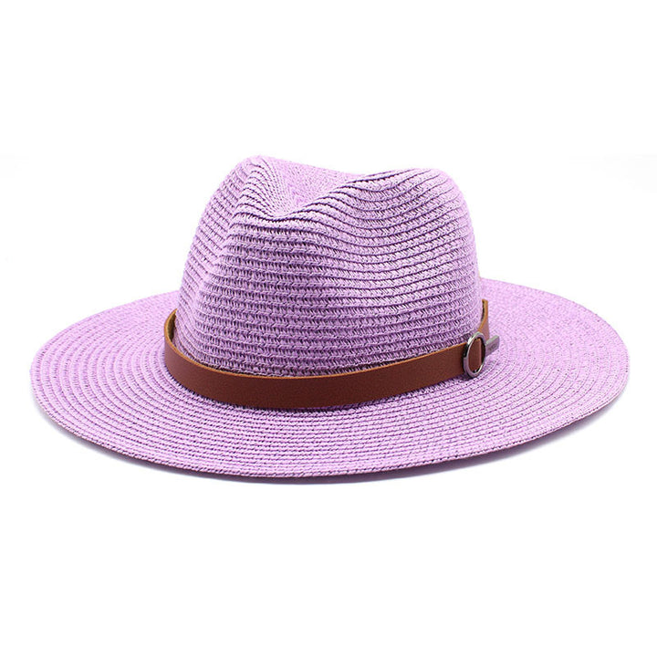 Sun Protection Travel Vacation Beach Woven Denim Top Hat - Trendex