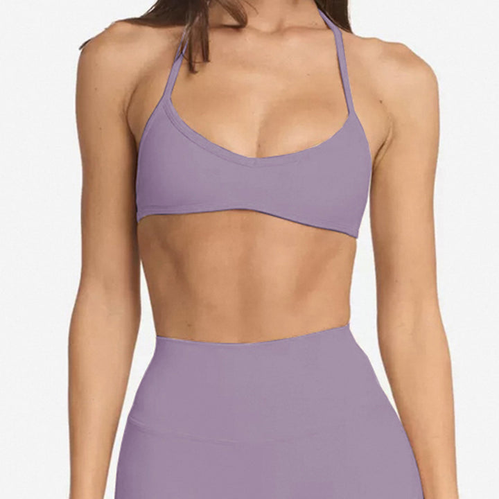 Yoga Vest Female With Chest Pad Sports Workout Bra - Trendex