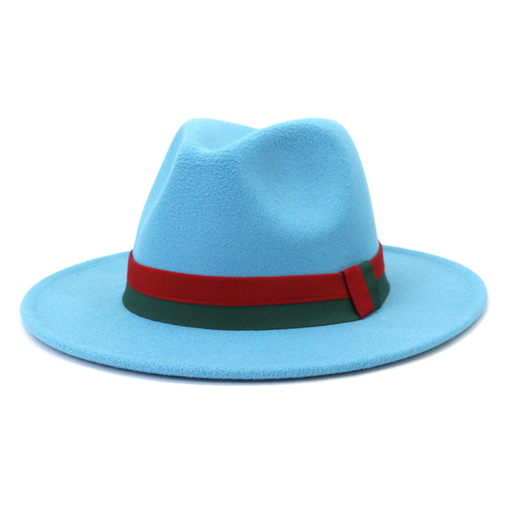 Big Brim British Style Woolen Jazz Top Hat - Trendex